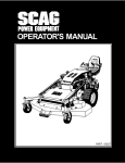 Scag Power Equipment Magnum III Operator`s manual