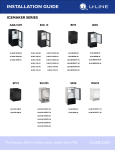 U-Line 2000 Series Installation guide