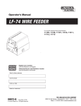 Miller Electric ST 44 Series Wire Feeder Operator`s manual