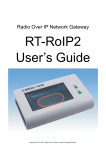 Radio-tone RT-RoIP2 User`s guide