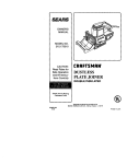 Craftsman 315.175010 Owner`s manual