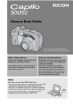 Ricoh Caplio 500SE User guide