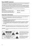 Sharp XG-NV2U Operation Instruction manual