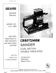 Craftsman 25335 Owner`s manual