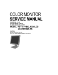 Mitsubishi DiamondPoint M55LCD Service manual