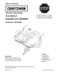 Craftsman 486.24629 Owner`s manual