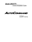 Directed Electronics AutoCommand 28624TN Installation guide
