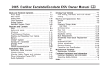 Cadillac ESCALADE ESV 2005 Specifications