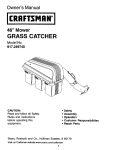 Craftsman 917.249740 Owner`s manual