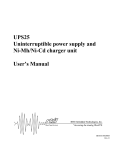 rtd UPS25 User`s manual