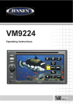 Audiovox VM9224 Owner`s manual