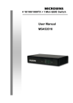 Microsens MS453510 User manual