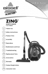 Bissell Zing 4122 series User`s guide