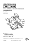 Craftsman 315.108620 Operator`s manual