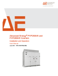 PV Powered PVP260kW User manual