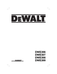 DeWalt DWE396 Technical data
