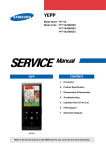 Samsung YP-T10JAB - 4 GB Digital Player Service manual