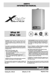 Raypak XPAK 120 Operating instructions