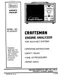 Craftsman 161.210400 Operating instructions