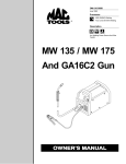 MAC TOOLS MW 185 Plus Specifications