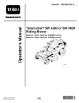 EMAK RIDING MOWER Specifications