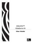 Zebra PrintServer User guide