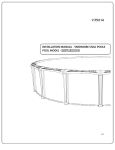 Mighty sun BRACELESS OVAL POOLS Installation manual