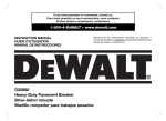 DeWalt D25980 Instruction manual