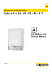 REMEHA Quinta Pro 30 Service manual