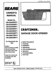 Craftsman 139.53637SRT1 Owner`s manual