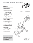 Exerpeutic 1111 User`s manual