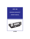 Delphi Portable Navigation Nav100 Owner`s manual