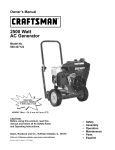 Craftsman 580.327122 Owner`s manual