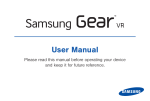 Samsung Gear VR User manual