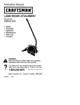 Craftsman C944.511590 Instruction manual