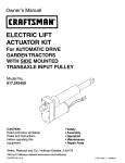 Craftsman 917.242450 Owner`s manual