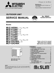 Mitsubishi Mr.Slim MSZ-A12NA Service manual