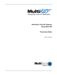 Multitech MVP-2400 User guide