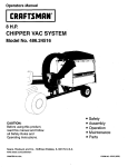 Craftsman 486.24516 Operating instructions