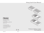 Viking Professional Built-In Gas Rangetops Specifications