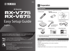 Yamaha RX-V775 Setup guide