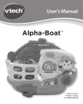 VTech Alpha-Boat User`s manual