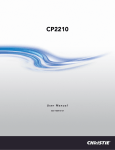 Christie CP 2210 User manual