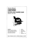 Craftsman 135.17243 Owner`s manual