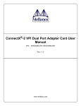 Mellanox Technologies MHRH19C-XSR User manual