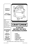 Craftsman 113.170660 Owner`s manual