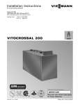 Viessmann Vitocrossal 620 Technical data