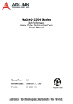 ADLINK Technology NuDAQ-2500 Series User`s manual