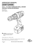 Craftsman 315.115470 Operator`s manual