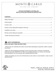 Monte Carlo Fan Company MCRC4R series Instruction manual